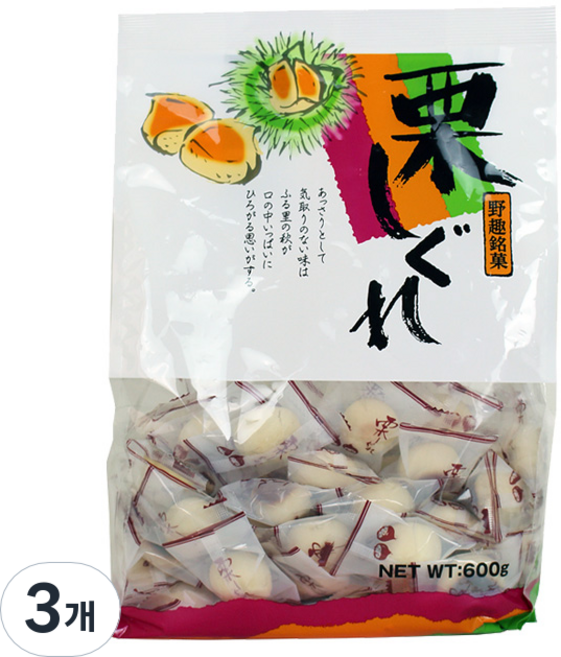 栗子饅頭, 600g, 3袋
