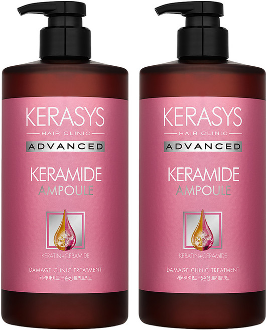 KERASYS 角蛋白神經醯胺護髮素 花香, 1L, 2瓶