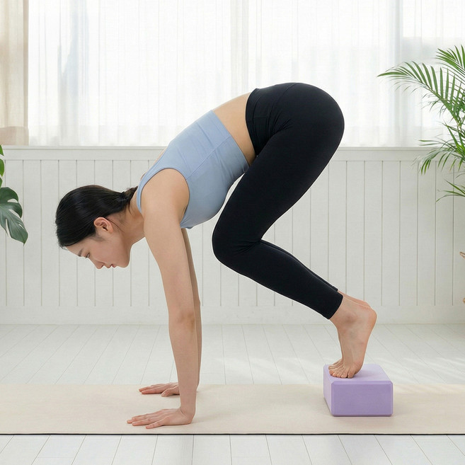 그루홈 고밀도 요가블럭, 2개, 퍼플