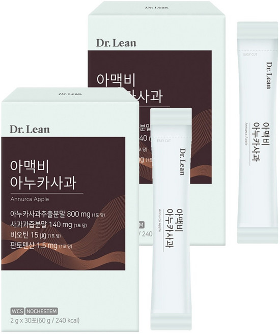 닥터린 아맥비 아누카사과 30p, 60g, 2개