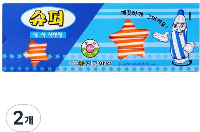 지구화학 슈퍼 색연필 낱색 주황 12p, 1색, 2개