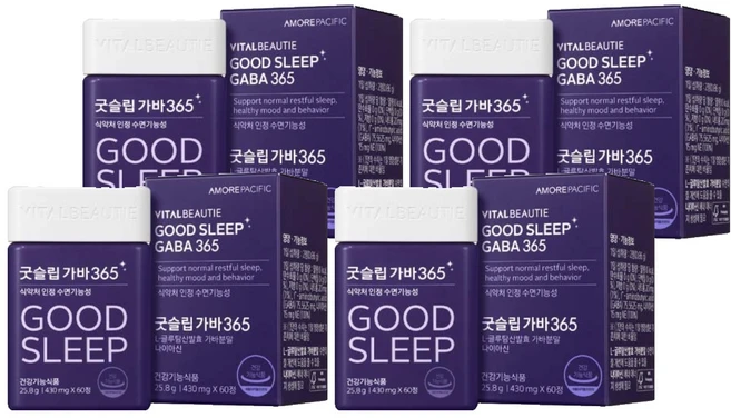바이탈뷰티 굿슬립 가바365, 60정, 4개 - 쿠팡