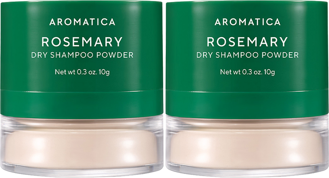 아로마티카 로즈마리 드라이 샴푸 파우더, 10g, 2개