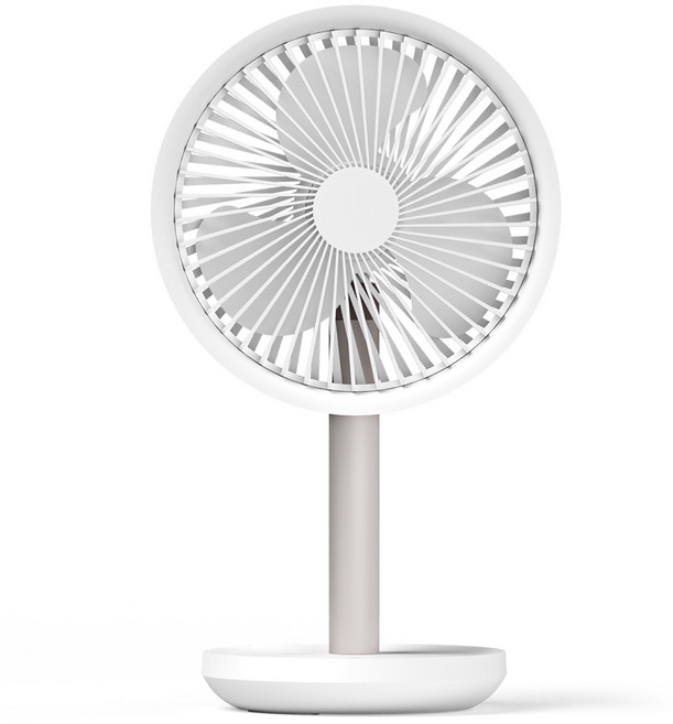 오아 턴에어 무선 탁상용 무소음 회전 미니 소형 선풍기, OFN-060WH, 화이트