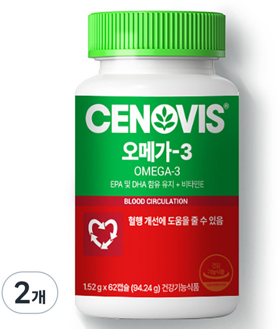 세노비스 오메가 3, 62정, 2개