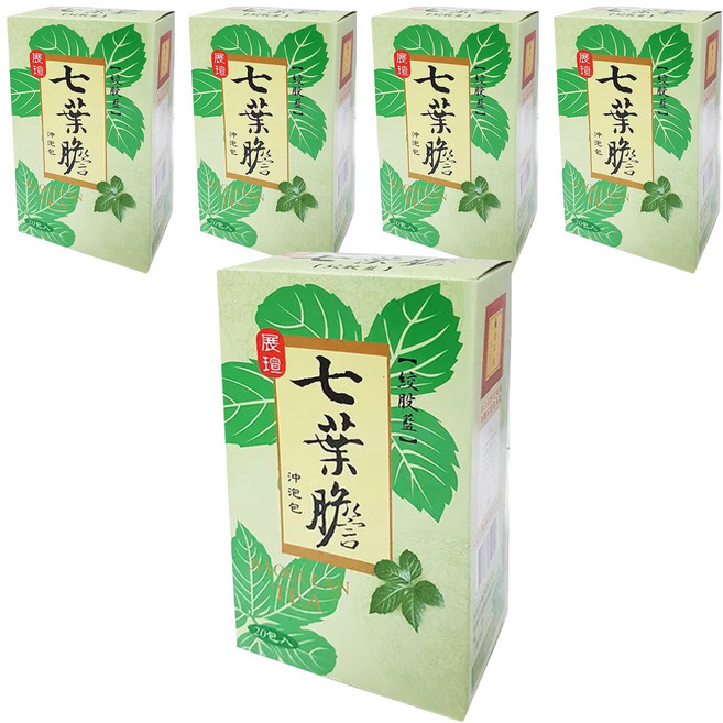 展瑄 七葉膽 沖泡包 即沖即飲, 3g, 20包, 5盒
