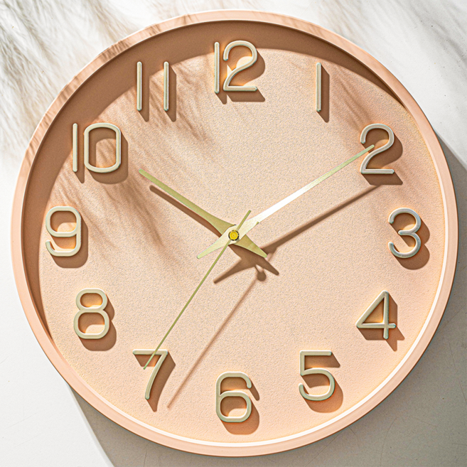 메르헨몬드 국산 트윙클 인테리어 무소음 벽시계 30cm, 피치