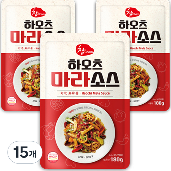 우리식품 하오츠 마라소스, 180g, 15개
