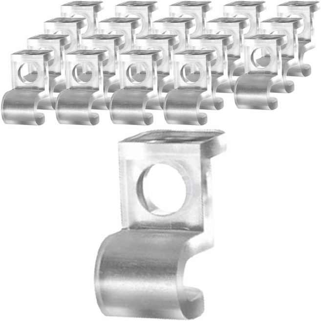 마와 옷 연결고리 커넥터, 투명, 20개