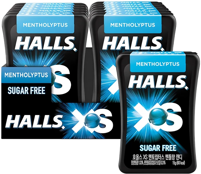 호올스 XS 멘토립터스 멘톨향 캔디, 15g, 12개 - 쿠팡