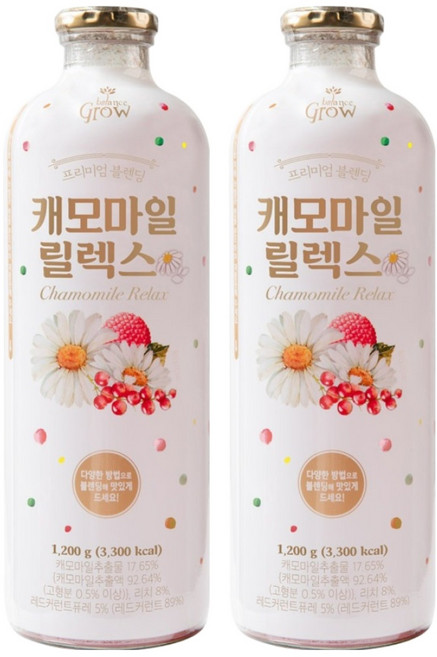 발란스그로우 캐모마일 릴렉스 음료, 1.2kg, 2개