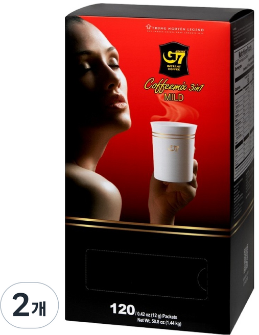 G7 3in1 마일드 커피믹스, 12g, 2개, 120개입