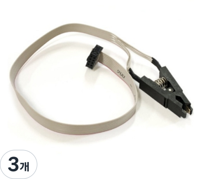 CH341A EEOROM 燒錄機用 SOP8 夾鉤 + 連接線, 單一商品