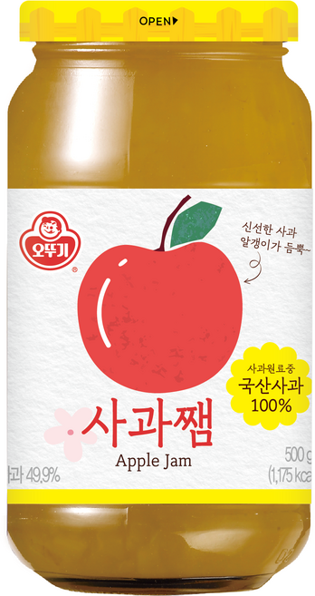 오뚜기 사과쨈, 500g, 1개