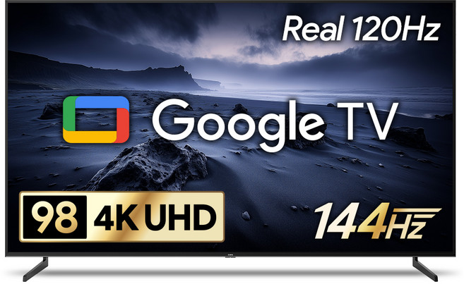 더함 4K UHD LED 스마트 144Hz 돌비 AI 구글 3.0 게이밍 TV, 249cm(98인치), UA981UHD SMART CINEMA144 24C1, 무타공 벽걸이형(추가비용발생), 방문설치