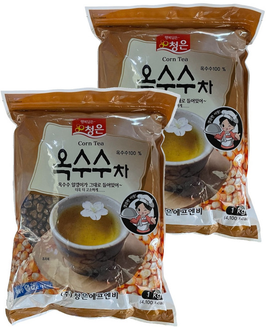 청은에프엔비 옥수수차, 1kg, 1개입, 2개