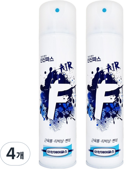 신신파스 F 뿌리는 스프레이 파스 300ml, 1개입, 4개