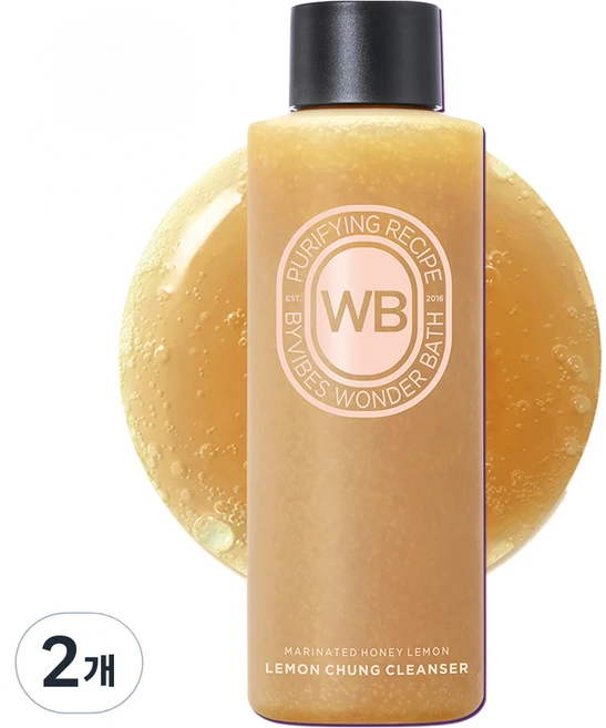 원더바스 레몬청 버블 팩클렌저, 200ml, 2개 - 쿠팡
