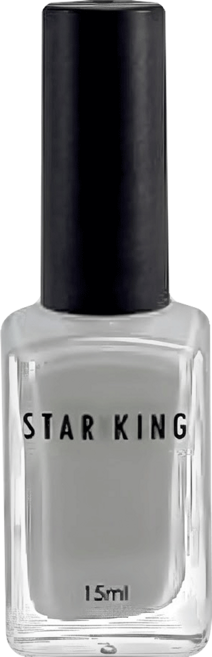 STAR KING 星之冠 經典指甲油, 011 純灰, 15ml, 1瓶