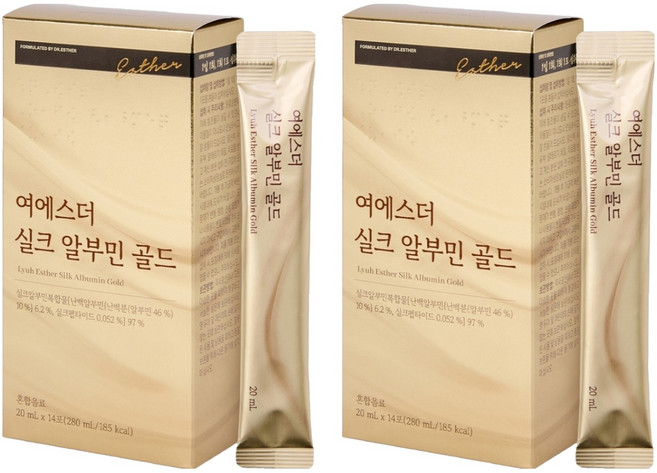 에스더포뮬러 여에스더 실크 알부민 골드, 14회분, 2개