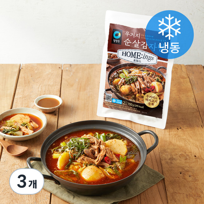 청정원 호밍스 우거지 순살 감자탕 (냉동), 700g, 3개
