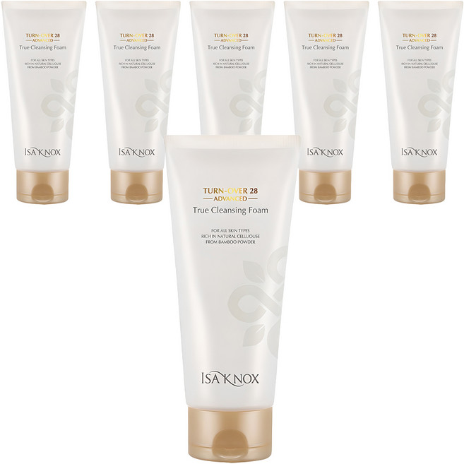 이자녹스 턴오버 28 어드밴스드 트루 클렌징 폼, 180ml, 6개