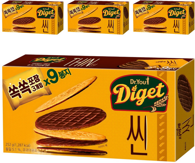 닥터유 다이제 씬, 252g, 4개