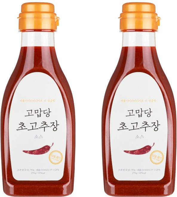 고맙당 저당 초고추장, 270g, 2개