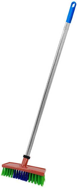 월드크린 베이직 바닥솔 대 스텐봉 세트, 혼합색상, 1세트