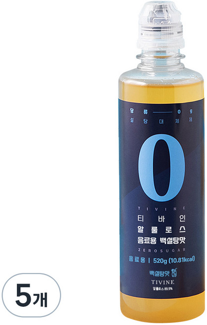 티바인 알룰로스 음료용 백설탕맛, 520g, 5개