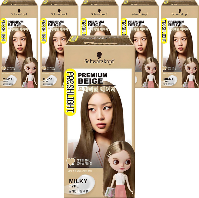 FRESHLIGHT 富麗絲 乳狀染髮劑, 優雅米, 6個