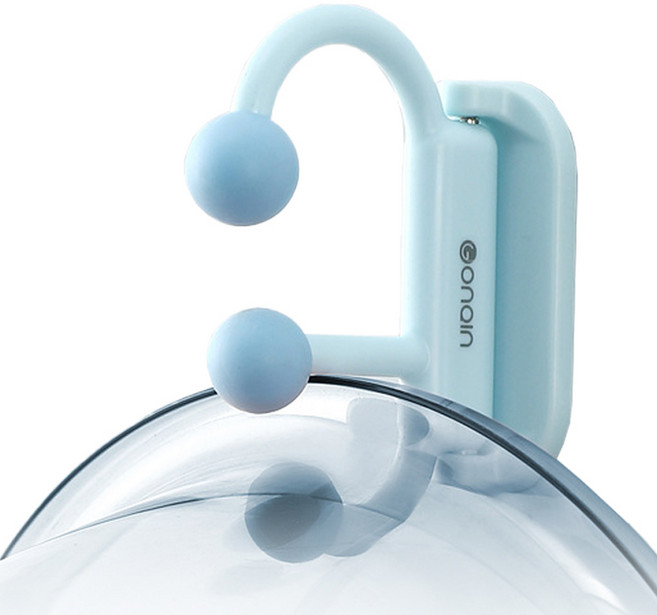 코지웰 각도조절 세면대 후크 다용도 욕실 수납 접착 걸이, 블루, 1개