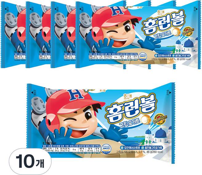 해태제과 홈런볼 그릭 요거트, 46g, 10개