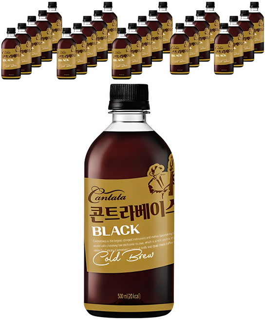 칸타타콘트라베이스 블랙, 500ml, 24개