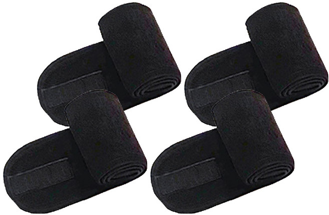 클레어라 남여공용 찍찍이 세안밴드, 블랙, 4개