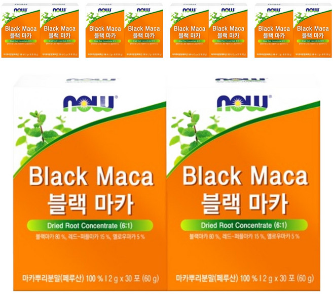 나우푸드 블랙마카, 60g, 10개