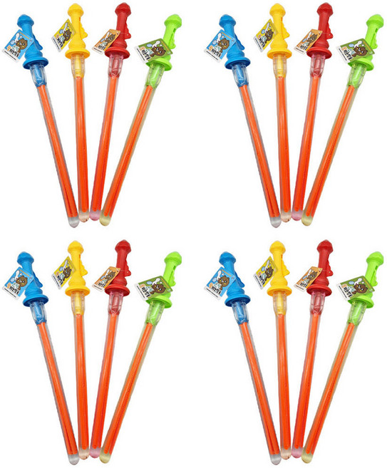 재미존 스틱 왕 비눗방울 100ml 4종세트, 그린 + 블루 + 옐로우 + 레드, 4세트