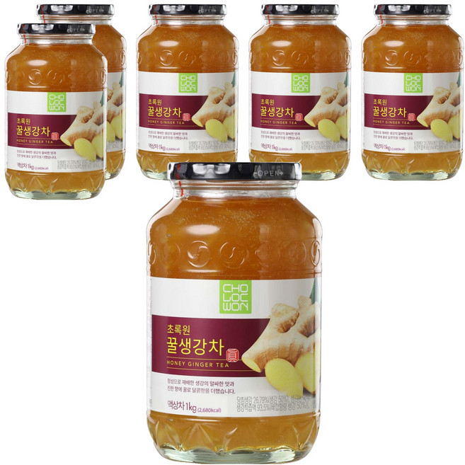 초록원 꿀생강차, 1kg, 1개입, 6개