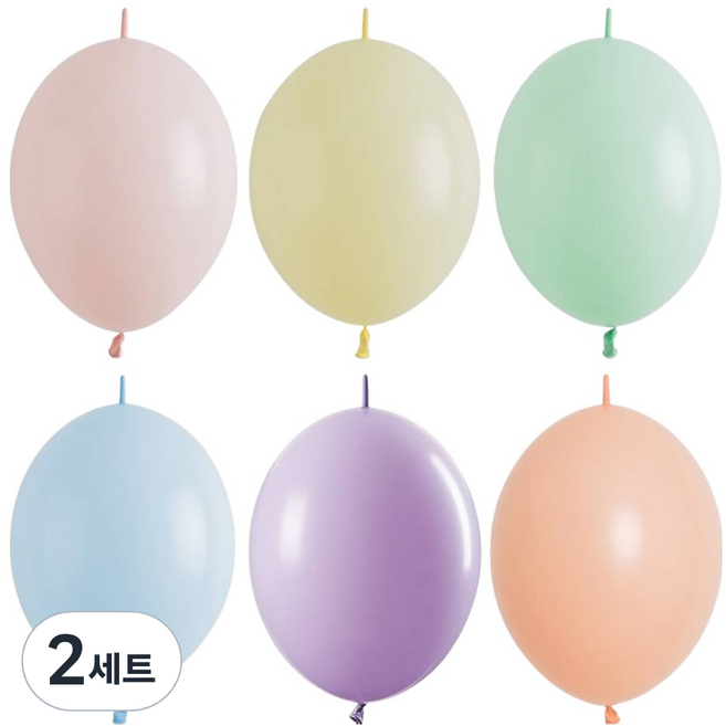 셈퍼텍스 링커풍선 15cm 100p, 랜덤발송, 2세트