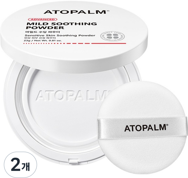 아토팜 마일드 수딩 파우더, 23g, 2개