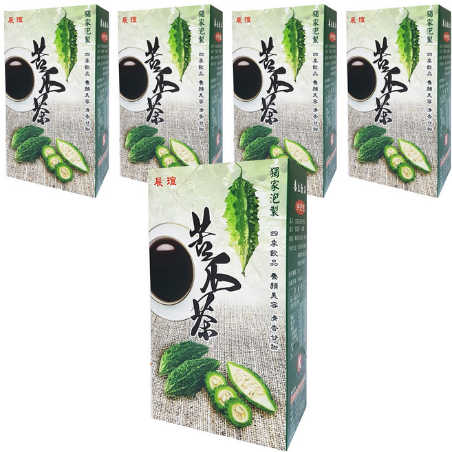 展瑄 苦瓜茶 複合茶包 75g, 2.5g, 30包, 5盒