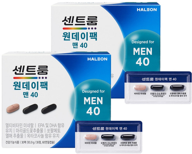 센트룸 원데이팩 맨40, 93.9g, 2개