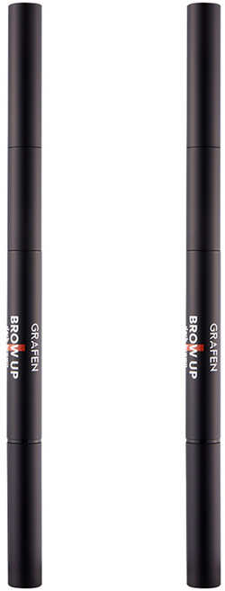 그라펜 브로우업 브로우펜슬 0.5g, 다크 브라운, 2개