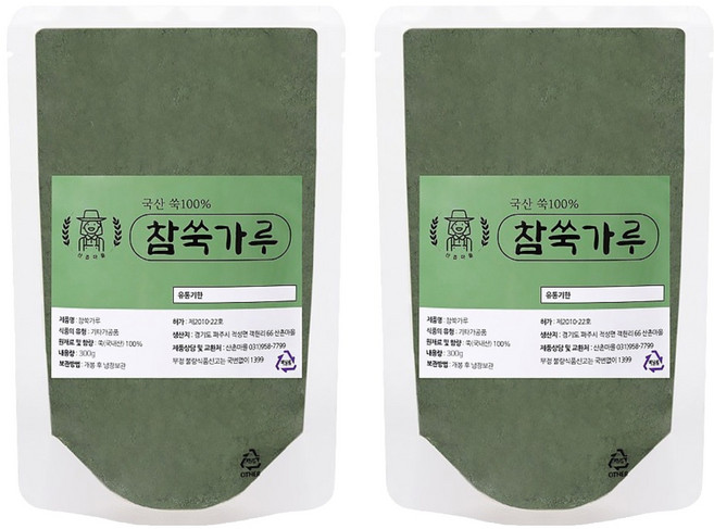 산촌마을 참쑥가루, 300g, 2개