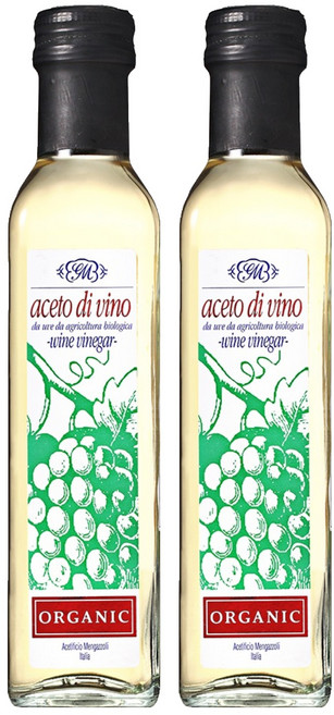 멩가졸리 유기농 화이트 와인 식초, 250ml, 2개