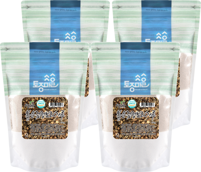 토종마을 볶은 검정 보리가루, 500g, 4개