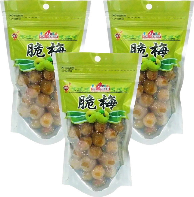 Onlyone 海龍王 脆梅, 200g, 3包