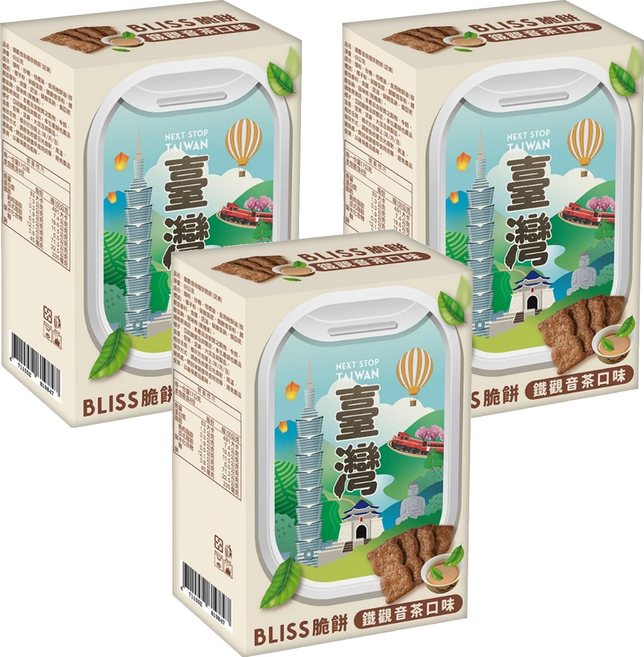 School of Cookie 台灣優格餅乾學院 鐵觀音烏龍茶脆餅 4包, 68g, 3盒