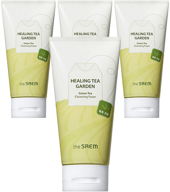 더샘 힐링 티 가든 그린티 클렌징 폼, 150ml, 4개
