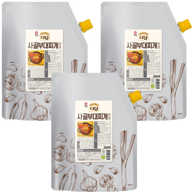 다담 사골부대찌개양념, 2kg, 3개